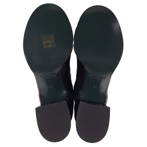 Jil Sander Leather Chelsea Boots 34 US 4 Black New - Picture 5 of 7